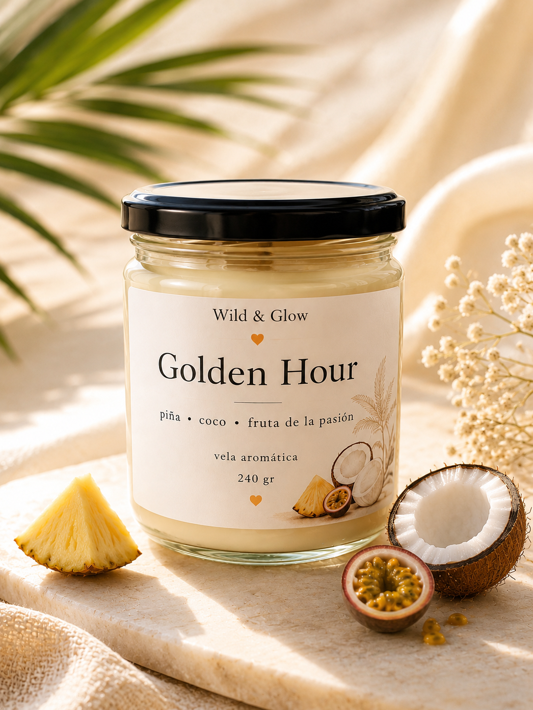 🌅 Golden Hour – Vela Aromática