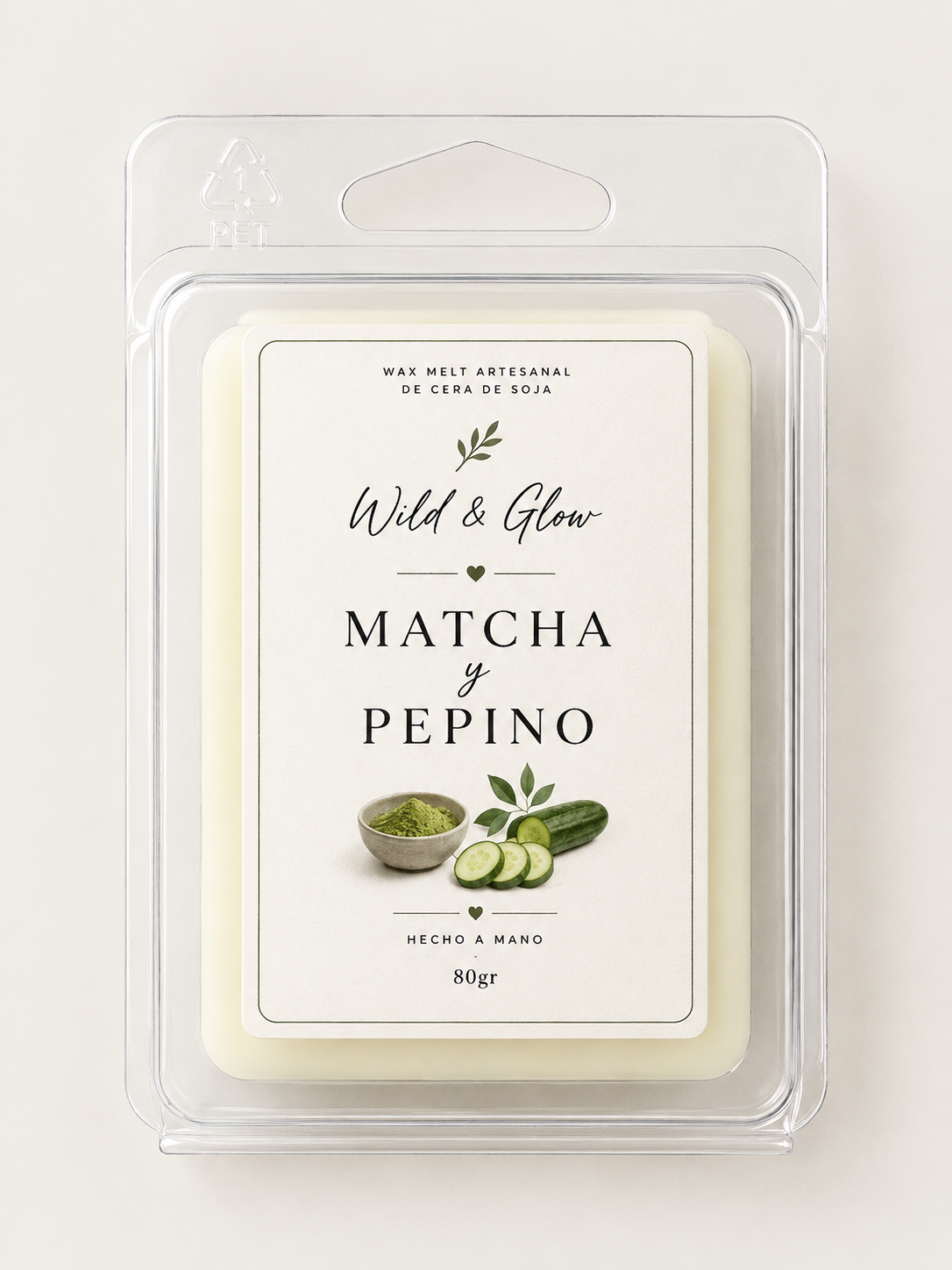 Wax melt Matcha y pepino 🥒