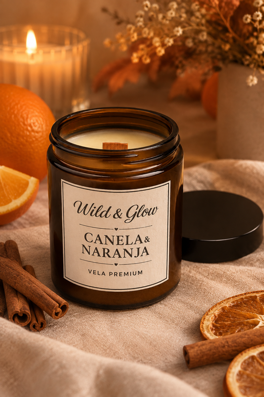 Vela Canela & Naranja PREMIUM💫